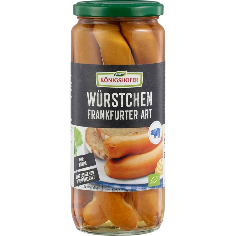 Königshofer Würstchen Frankfurter Art, geräuchert, ohne Zusatz von Nitritpökelsalz - Produktbild