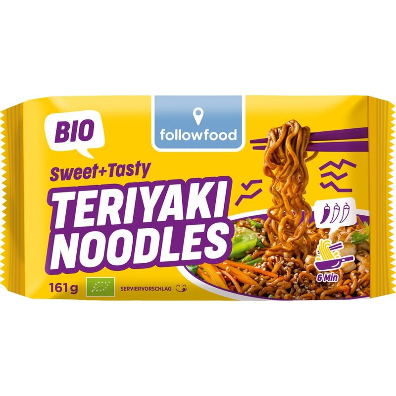 followfood Instant Gericht mit Mie-Nudeln nach Teriyaki-Art. - Produktbild