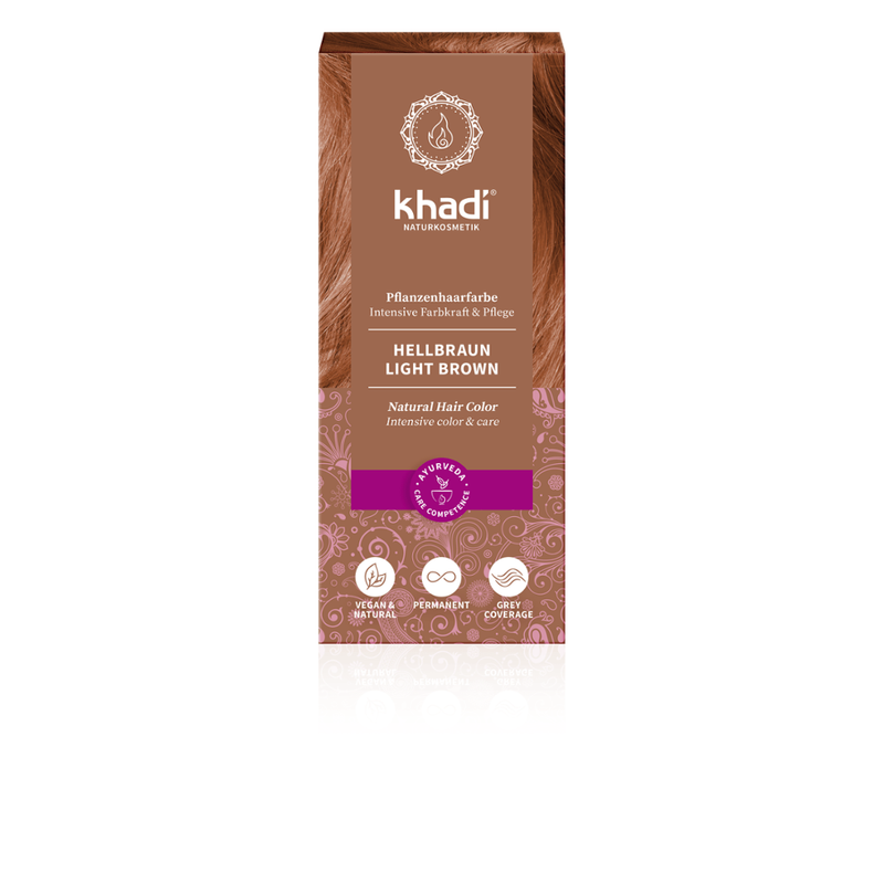 khadi Naturprodukte khadi Pflanzenhaarfarbe Hellbraun - Produktbild