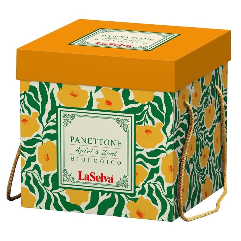 LaSelva Panettone Apfel-Zimt - Italienisches Hefegebäck, im Karton - Produktbild