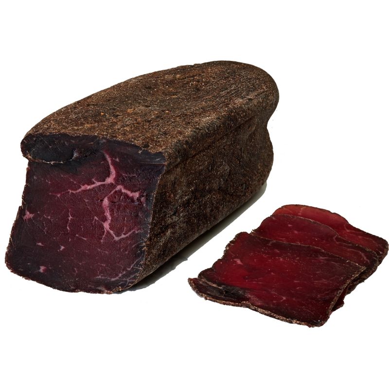 Chiemgauer Naturfleisch Edel-Rinderschinken "Bündner Art", luftgetrocknet, Stück ca. 1 - 2 kg, kbA - Produktbild