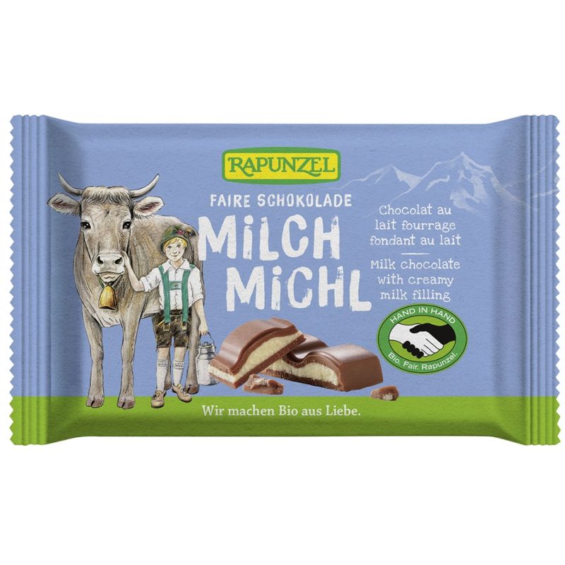 Rapunzel Milch Michl Schokolade mit Milchfüllung HIH - Produktbild