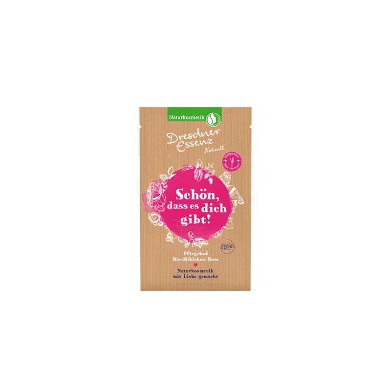 Dresdner Essenz Naturell DE Naturell Pulverbad Bio-Hibiskus/ Rose 60g - Produktbild