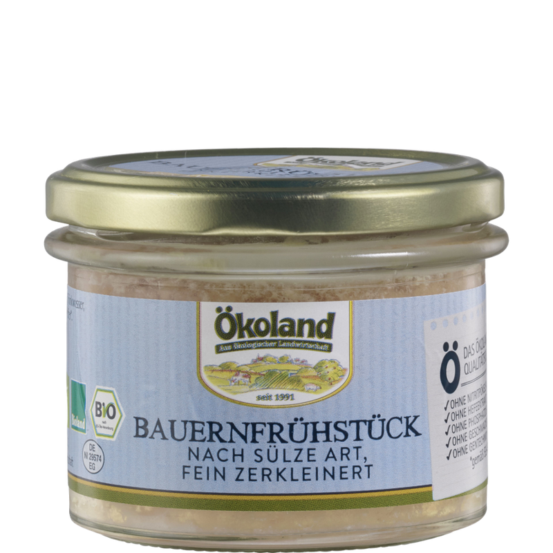 ÖKOLAND Bauernfrühstück nach Sülze Art, fein zerkleinert in Gourmet-Qualität - Produktbild