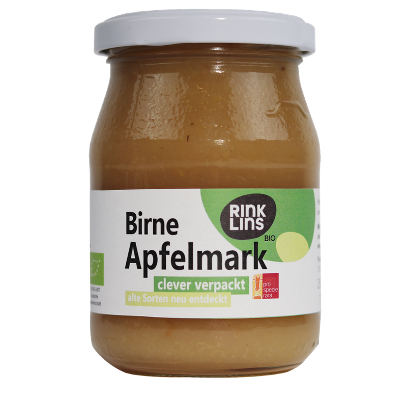 RINKLINS BIO Birne-Apfelmark aus ProSpecieRara Äpfeln im Pfandglas - Produktbild