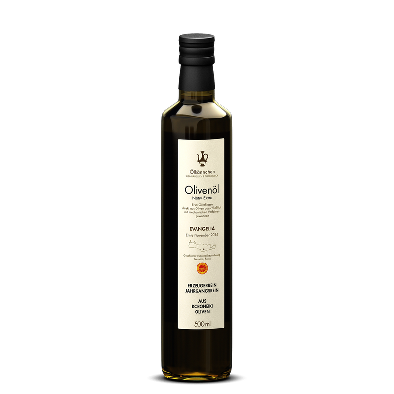 Ölkännchen Ölkännchen Evangelia, Koroneiki Oliven, g.U. Messara, Kreta GR  500ml - Produktbild
