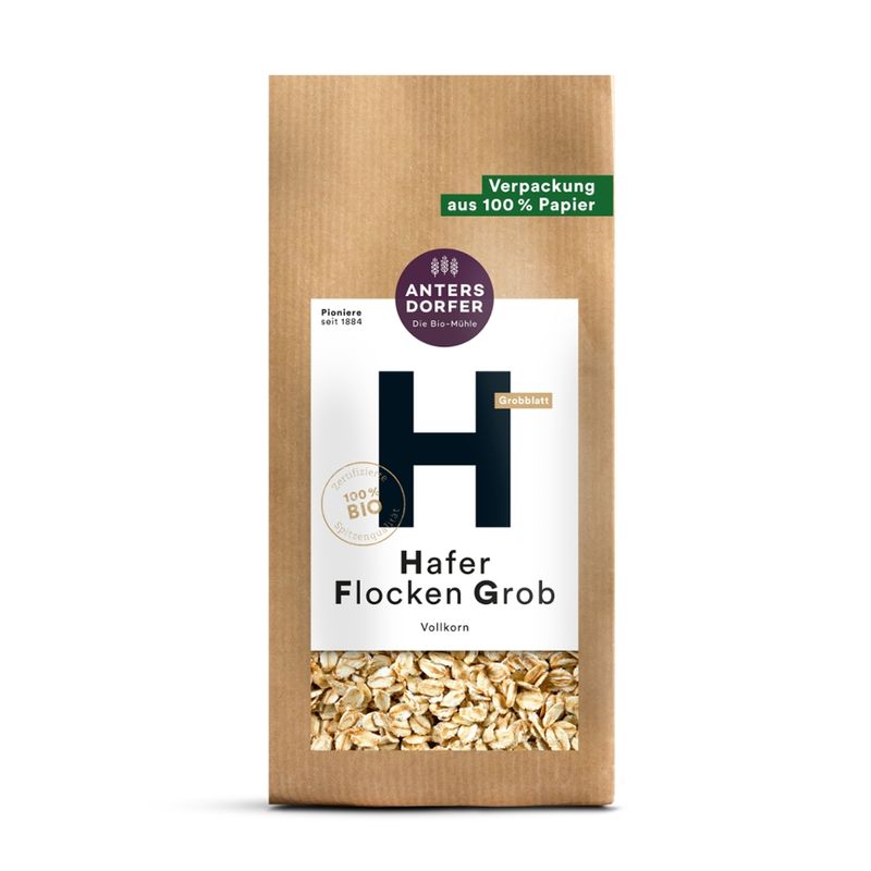 Antersdorfer - Die Bio-Mühle Bio Hafer Flocken Grob (Vollkorn) - Produktbild