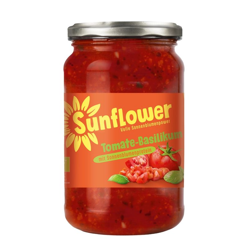 SunflowerFamily Sunflower Tomate-Basilikum im Glas, bio - Produktbild