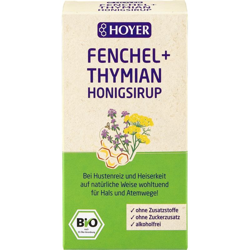 HOYER Fenchel + Thymian Honigsirup - Produktbild