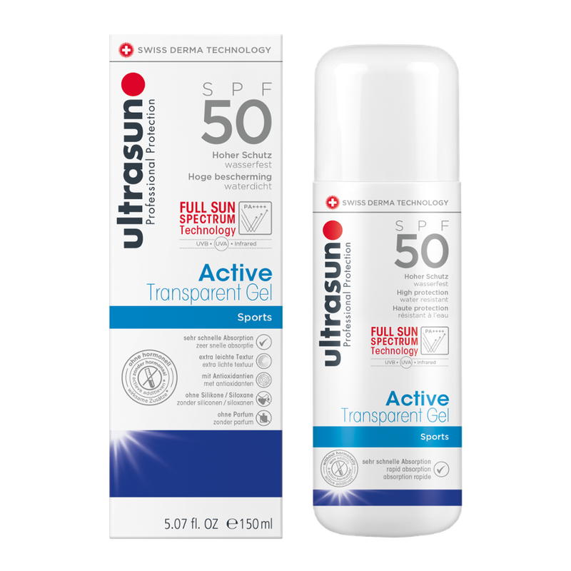 Ultrasun Active Transparent Gel SPF50 150ml - Produktbild