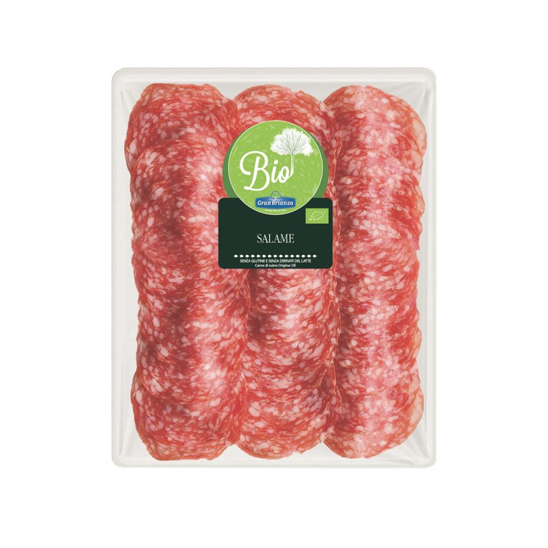 GRAN BRIANZA Aff. Salame BIO 80g 6pz EcoP - Produktbild