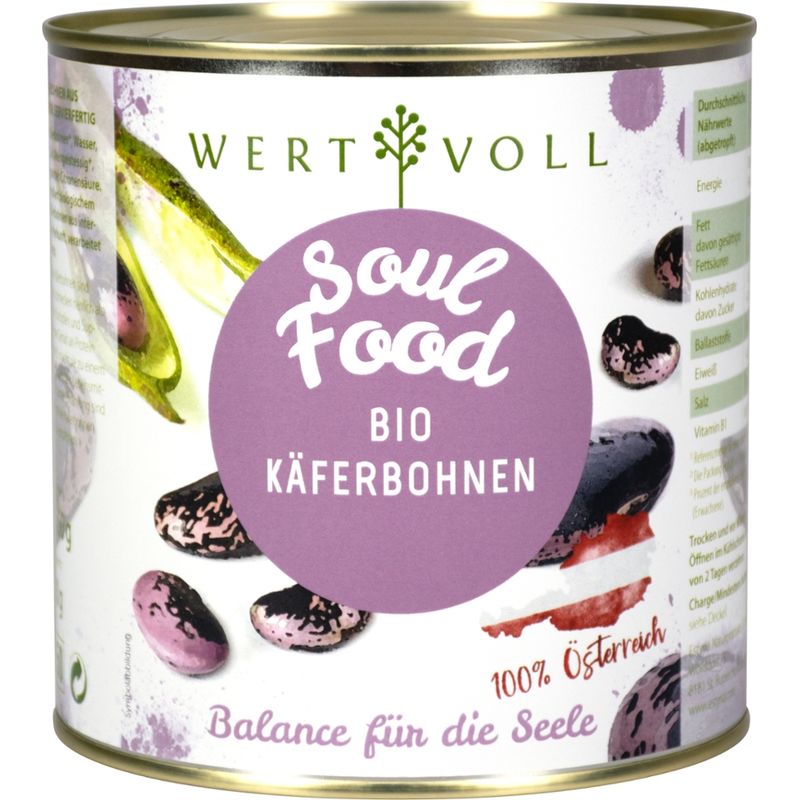 WERTVOLL WERTVOLL Bio Käferbohnen essfertig 2650 ml, Herkunft Österreich - Produktbild