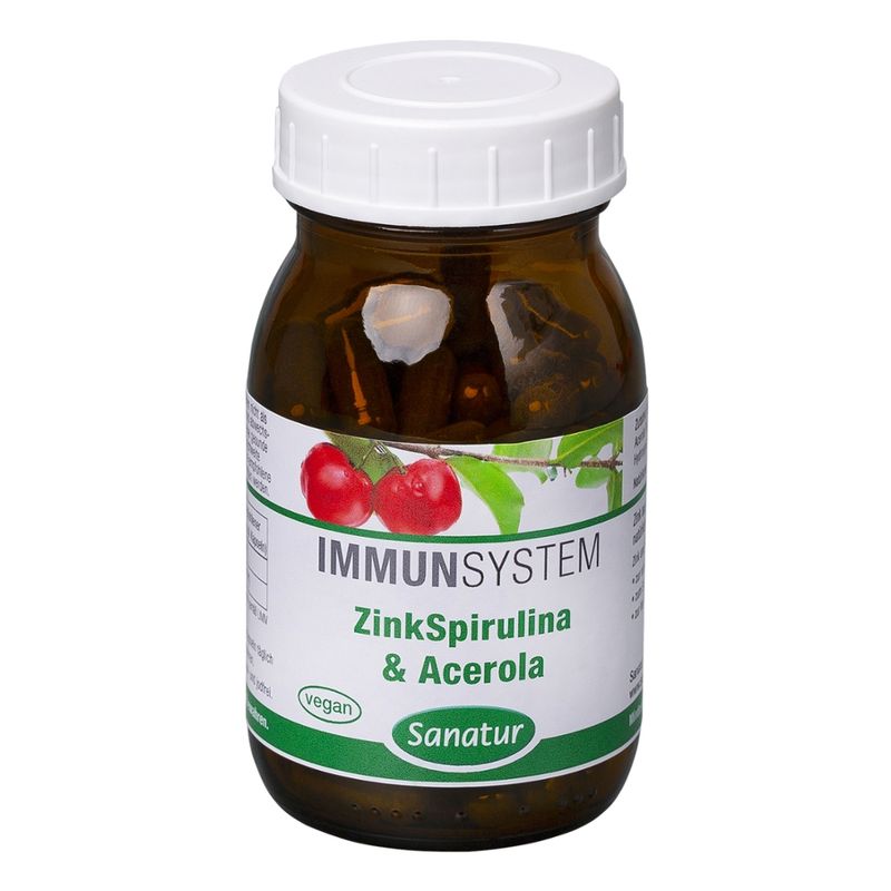 Sanatur ZinkSpirulina & Acerola 90 Kapseln - Produktbild