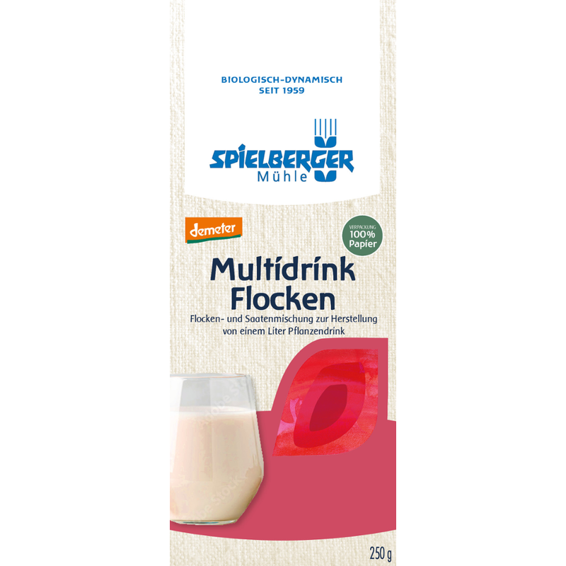 Spielberger Mühle Set Multidrink Flocken & Getreidedrinkbeutel, demeter - Produktbild