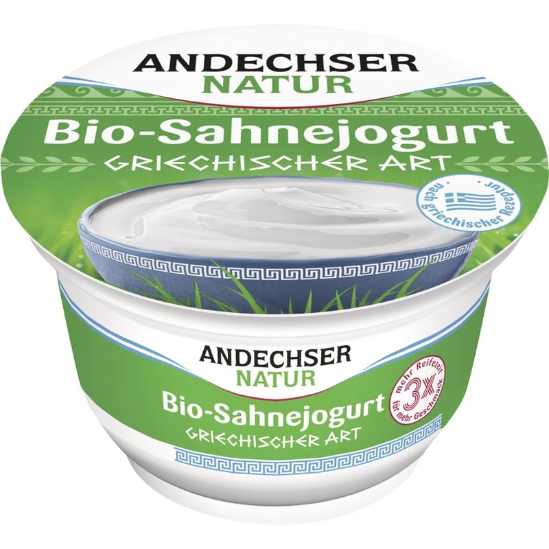 Andechser Natur AN Bio-Sahnejogurt griechischer Art - Produktbild