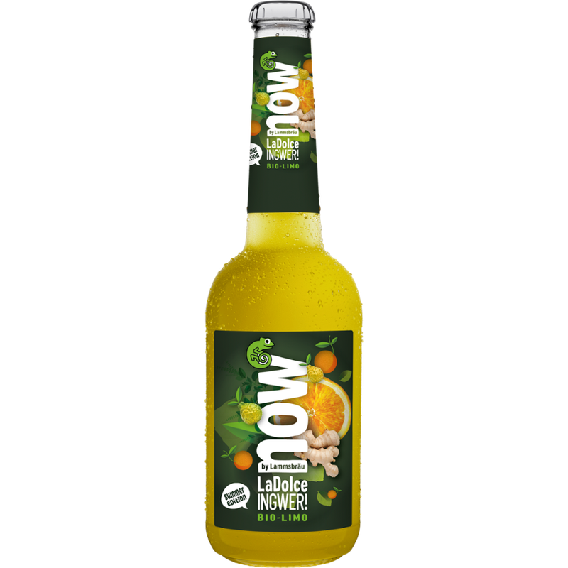 now now Bio Limo LaDolce Ingwer! 0,33l - Produktbild