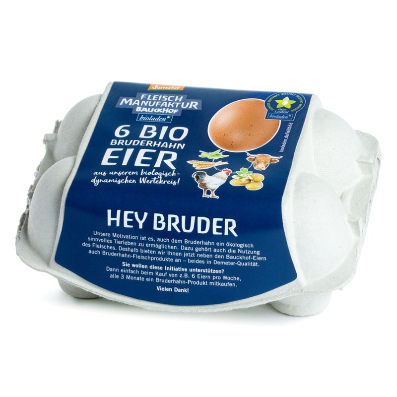 bioladen Bruderhahn Eier, abgepackt - Produktbild