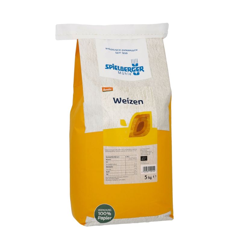 Spielberger Mühle Weizen, demeter – für Familien & Vorrat - Produktbild