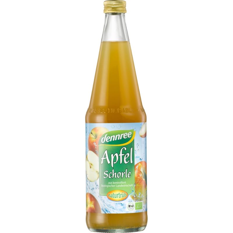 dennree Apfelschorle naturtrüb - Produktbild