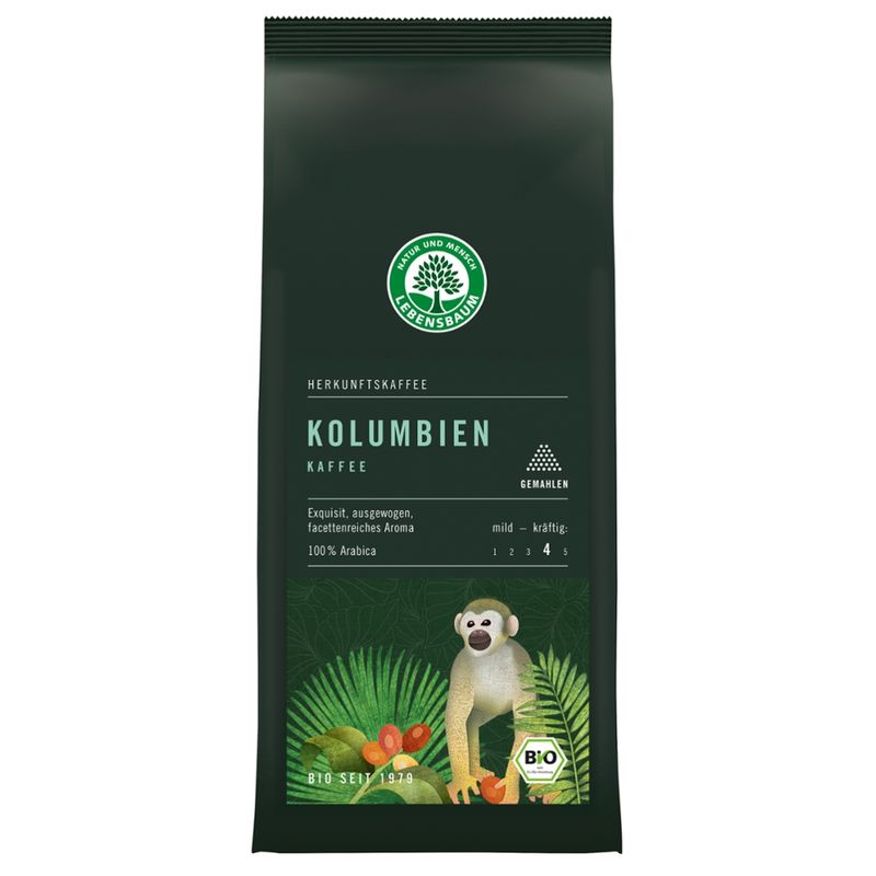 LEBENSBAUM Kolumbien  Kaffee, gemahlen - Produktbild