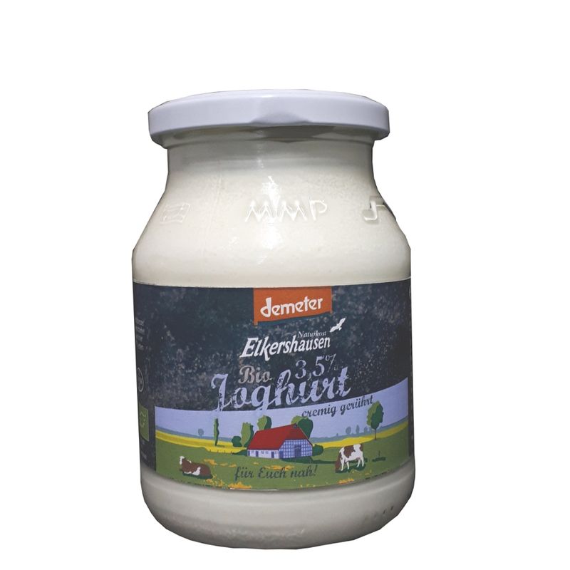 Naturkost Elkershausen Demeter-Naturjoghurt, gerührt 3,5% - Produktbild