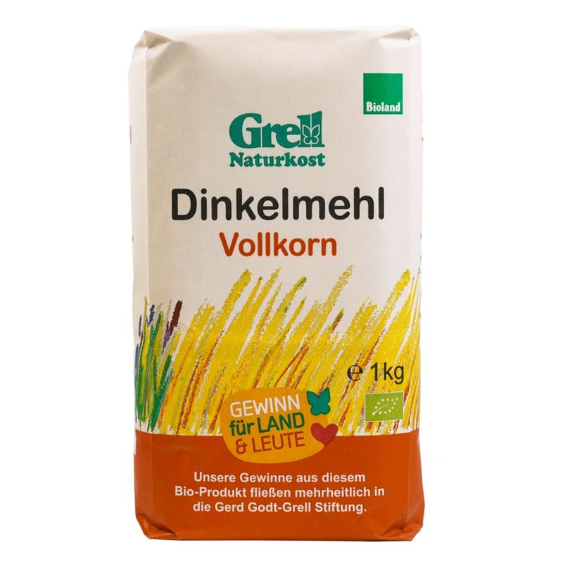 Grell Naturkost Dinkelmehl Vollkorn (Bioland) - Produktbild