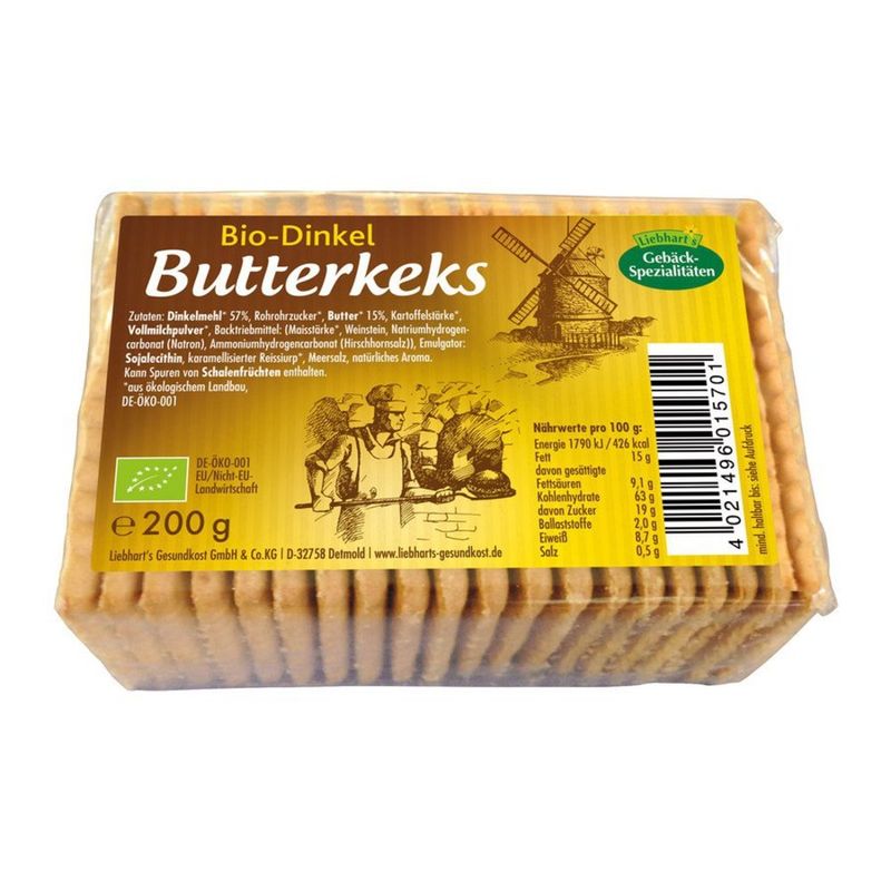 Liebhart's Gesundkost  Bio-Dinkel-Butter-Keks - Produktbild