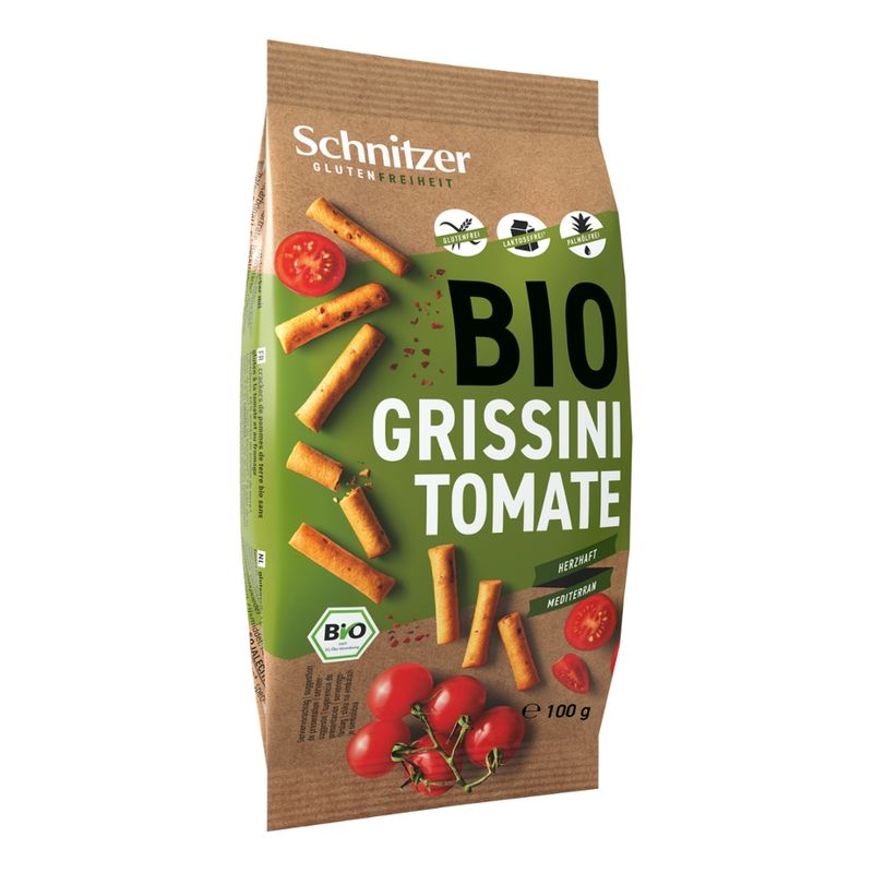 Schnitzer GLUTENFREIHEIT Bio Grissini Tomate - Produktbild