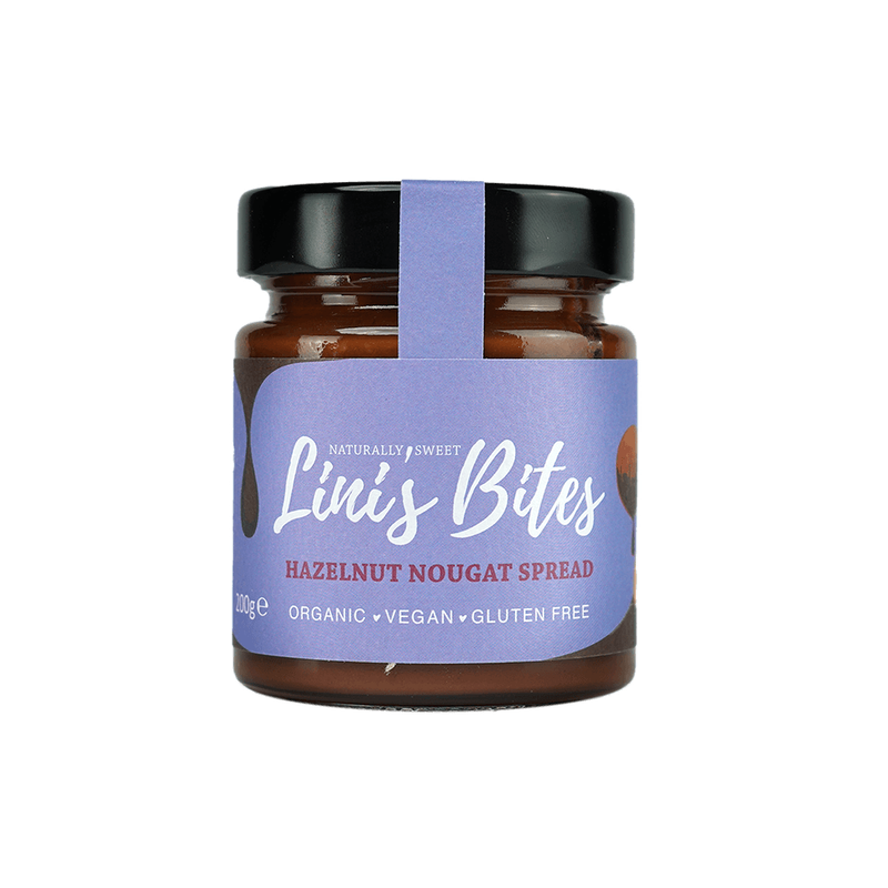 Lini's Bites Hazelnut Dark Chocolate Spread, Bio-Aufstrich - Produktbild