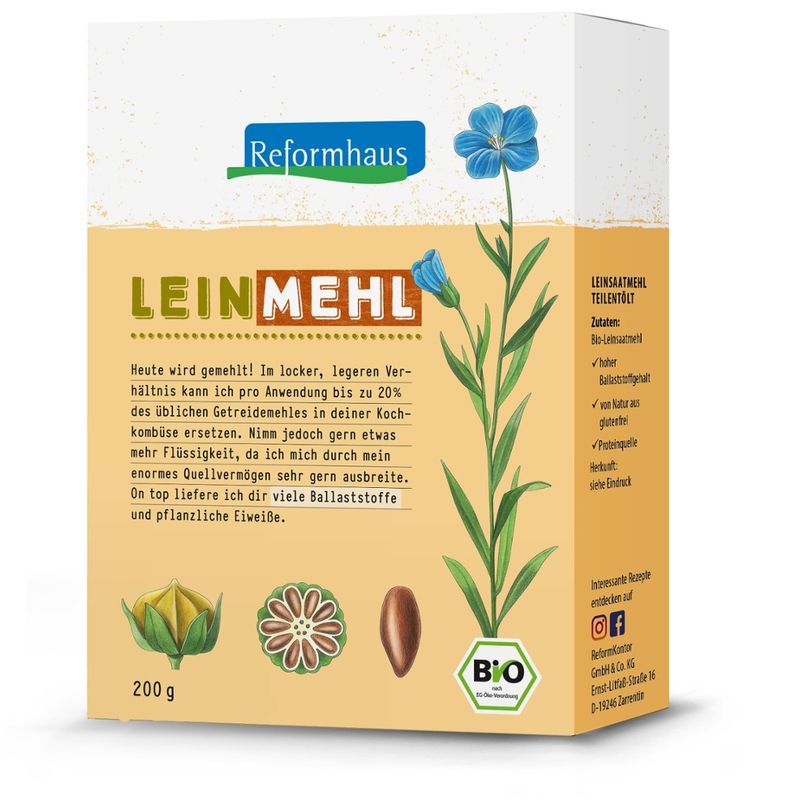 Reformhaus Leinmehl bio - Produktbild