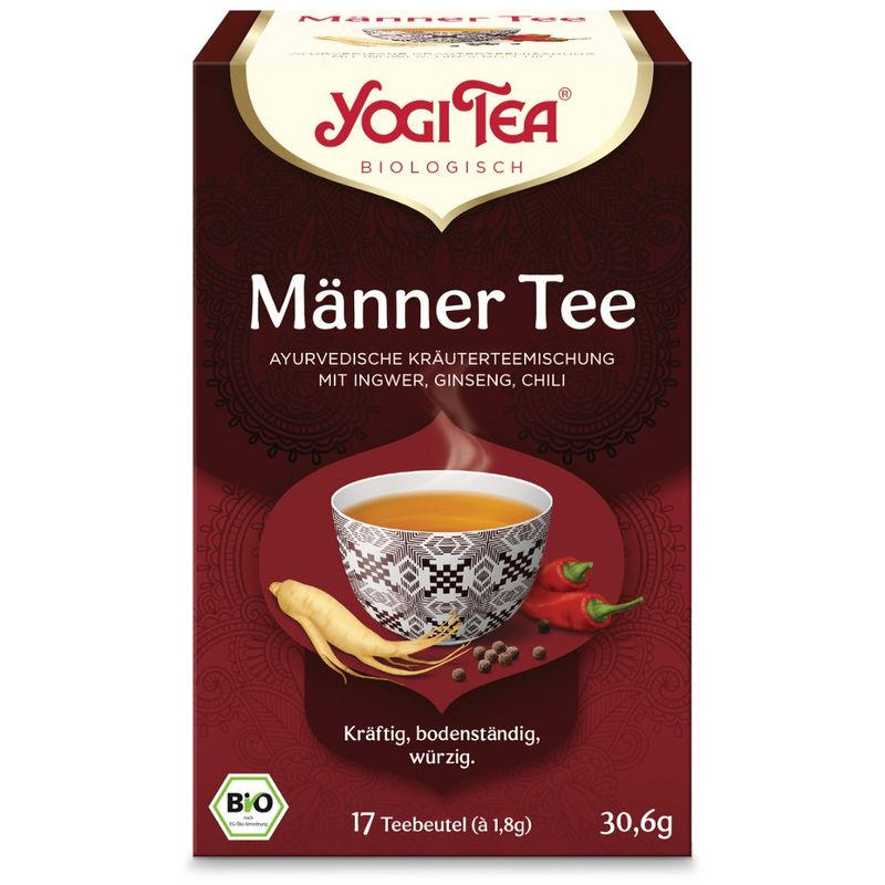 YOGI TEA Yogi Tea® Männer Tee, Bio-Kräutertee mit Ingwer, Ginseng, Chili - Produktbild