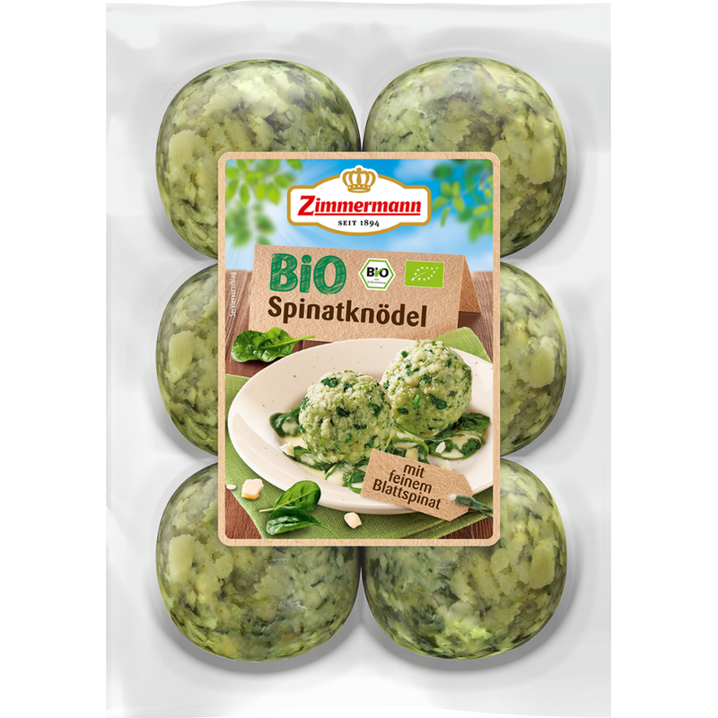 Zimmermann Bio Spinatknödel - Produktbild