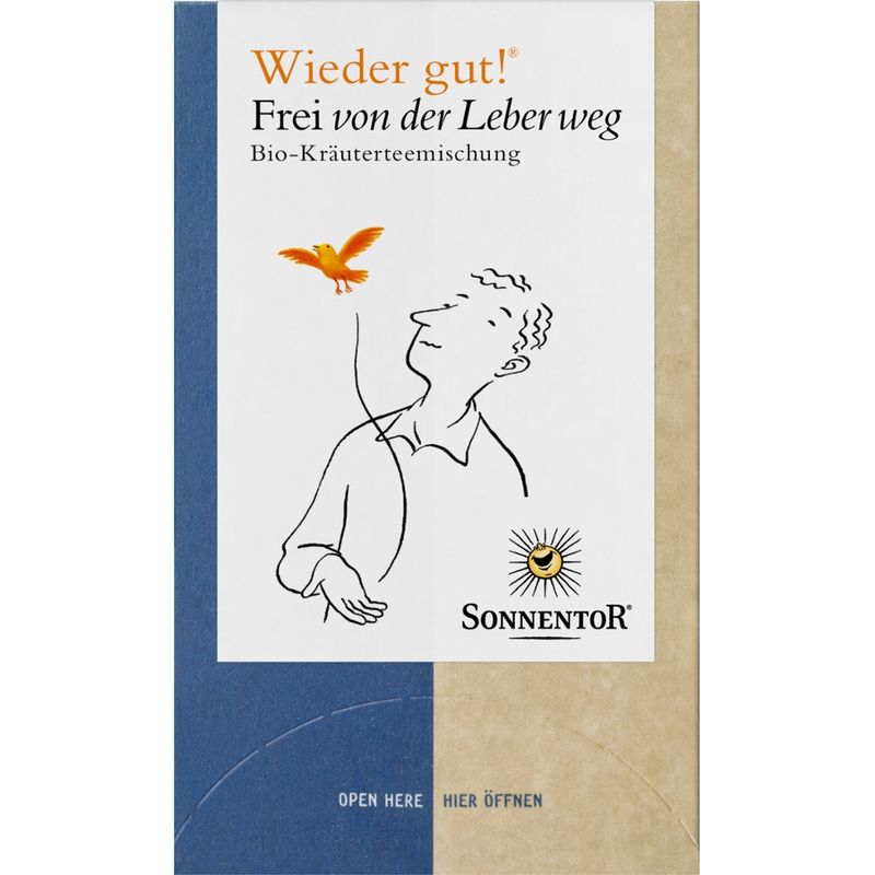 Sonnentor Frei von der Leber weg® Tee Wieder gut!®, Doppelkammerbeutel - Produktbild