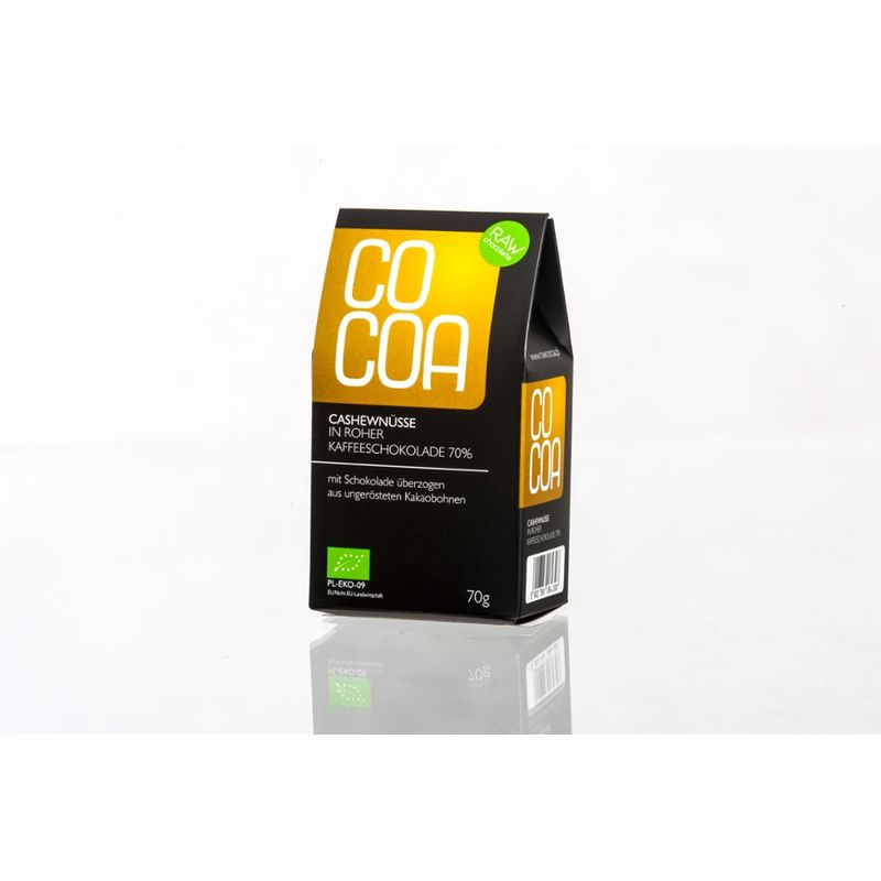 Cocoa Cocoa Cashews in bean-to-bar Schokolade raw & vegan - Produktbild