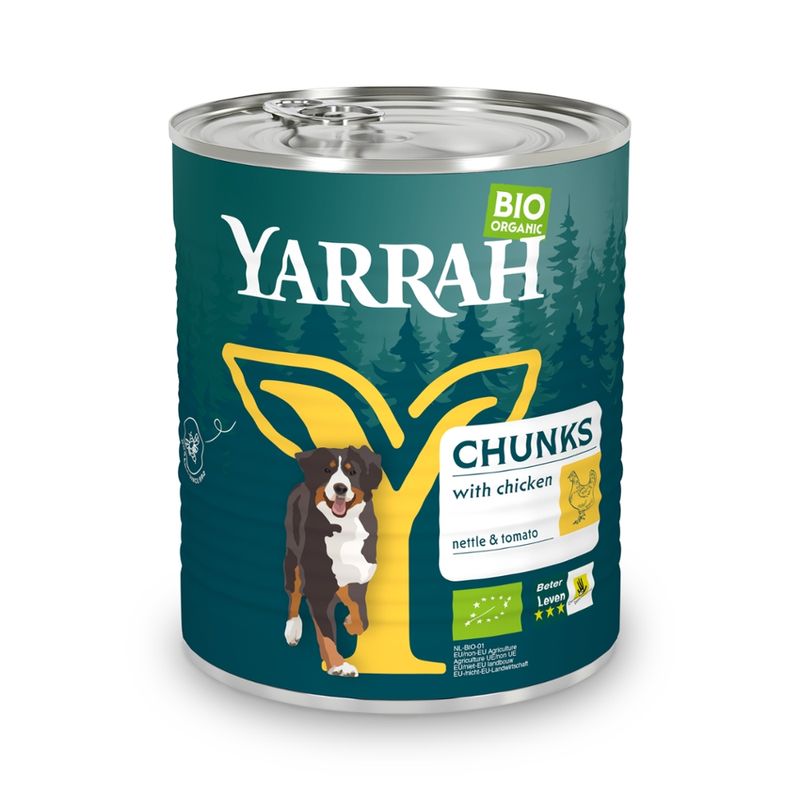 Yarrah Organic Petfood Bio Hund Dose Bröckchen Huhn - Produktbild