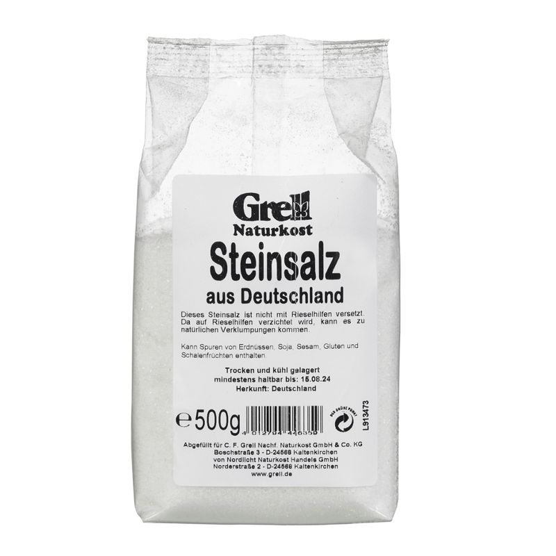 Grell Naturkost Steinsalz aus Deutschland - Produktbild