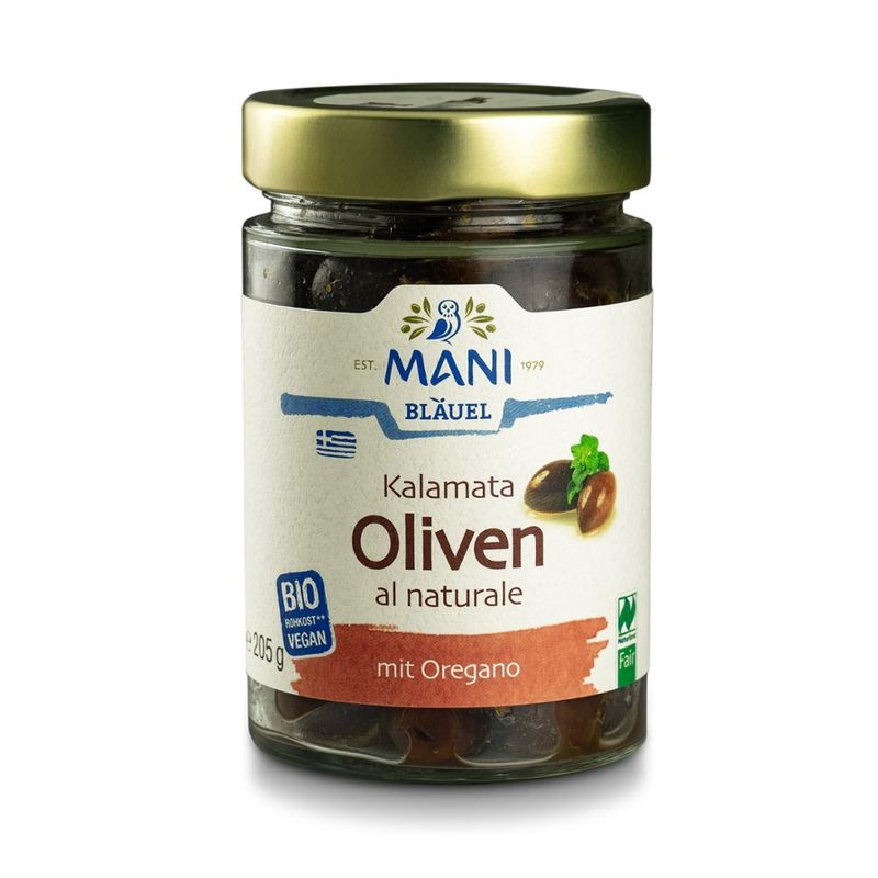 MANI® MANI Kalamata Oliven al naturale, bio, NL Fair - Produktbild