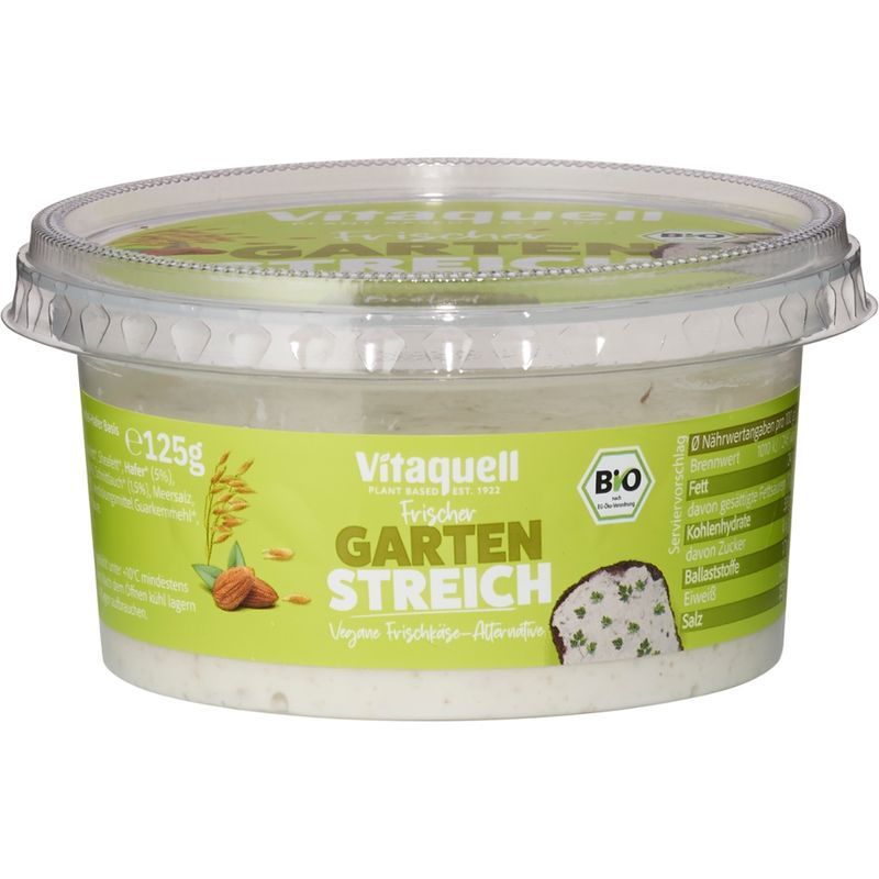Vitaquell Bio Frischer Garten Streich - Vegane Frischkäse-Alternative - Produktbild
