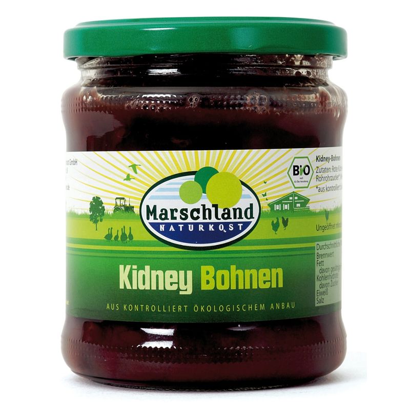 Marschland  Bio-Kidneybohnen 370 ml Gl. MARSCHLAND - Produktbild