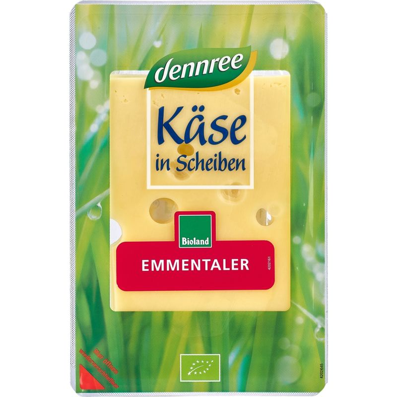 dennree Emmentaler, in Scheiben, 45% Fett i. Tr. - Produktbild