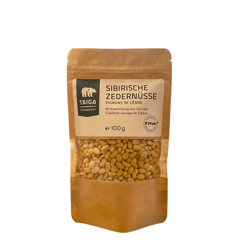 TAIGA NATURKOST Sibirische Zedernüsse, bio, Rohkost-Qualität - Produktbild