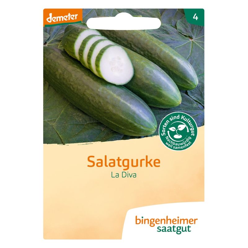 Bingenheimer Saatgut La Diva - Salatgurke (Saatgut) - Produktbild