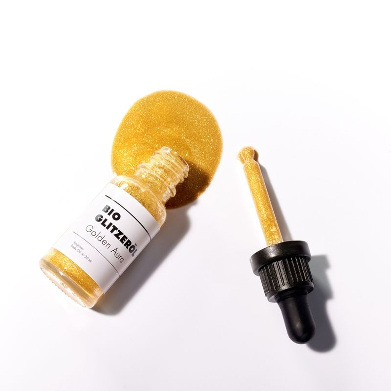BIRKENSPANNER Bioglitzer Körperöl - Golden Aura - Gold - Produktbild