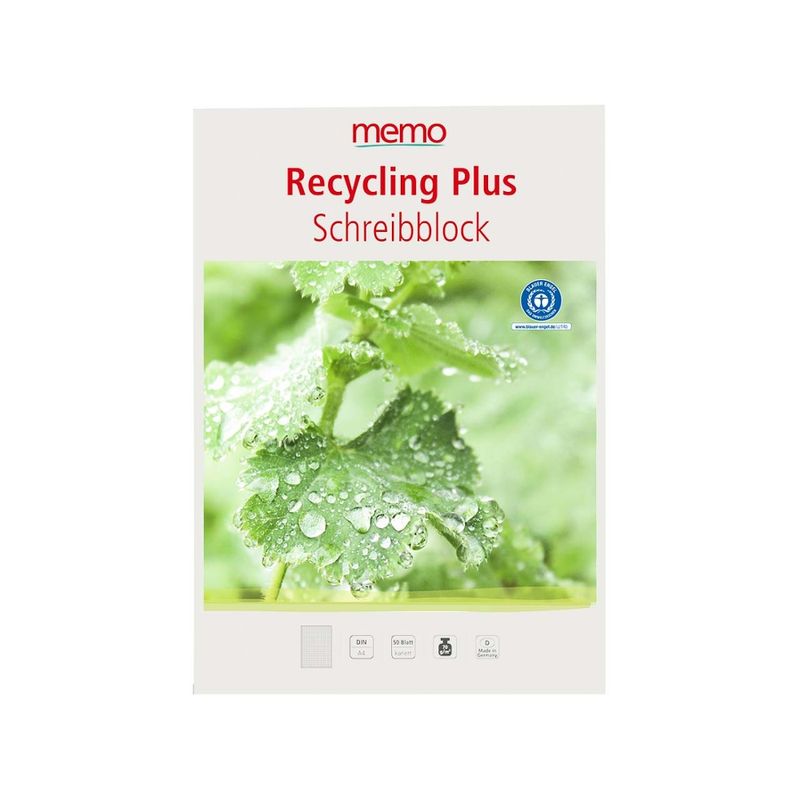 memo memo Schreibblock A4 kar.50 Bl. RC-plus - Produktbild