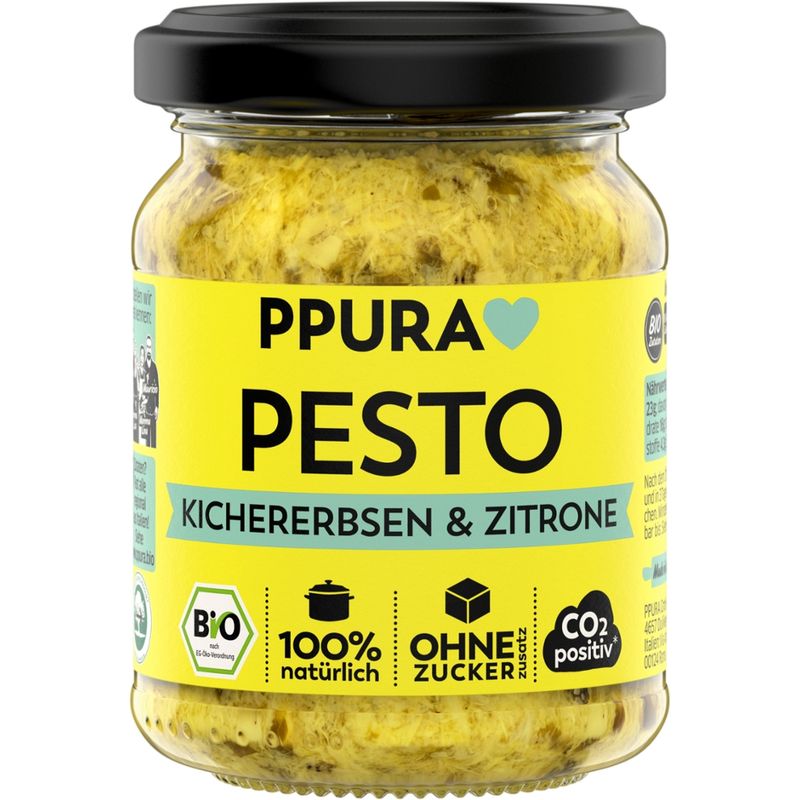 PPURA BIO Pesto Kichererbsen, Zitrone und Koriander - Produktbild