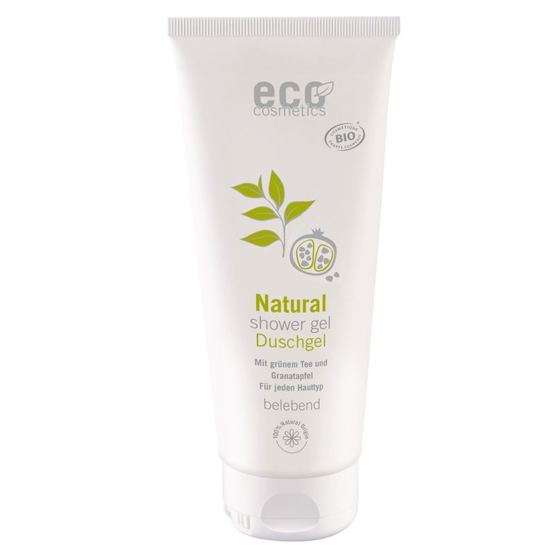 eco cosmetics Duschgel mit grünem Tee und Granatapfel - Produktbild