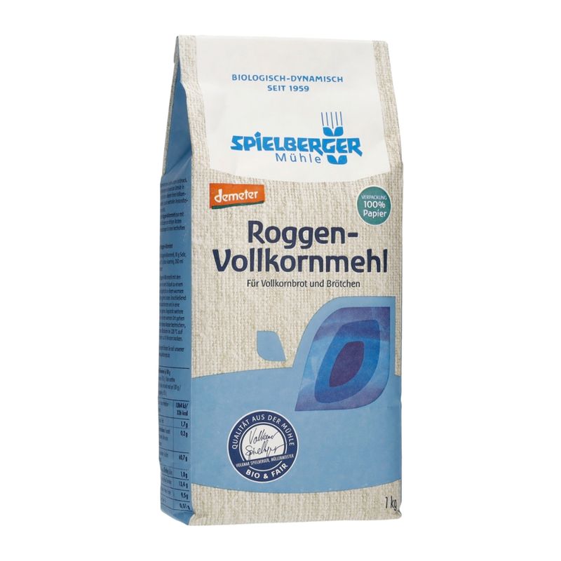 Spielberger Mühle Roggen-Vollkornmehl, demeter - Produktbild