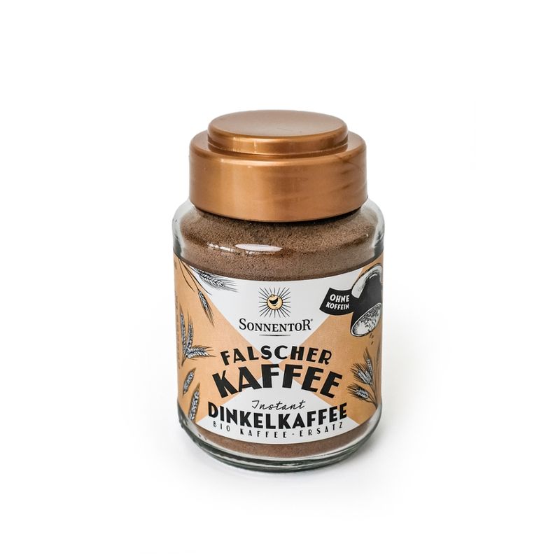Sonnentor Dinkelkaffee Falscher Kaffee Instant, Glas - Produktbild