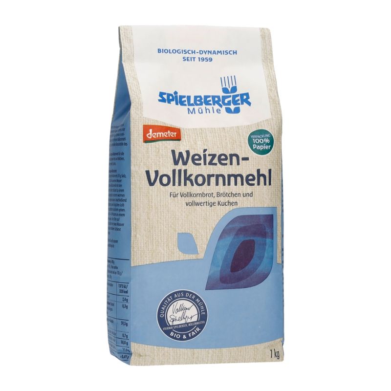 Spielberger Mühle Weizen-Vollkornmehl, demeter - Produktbild