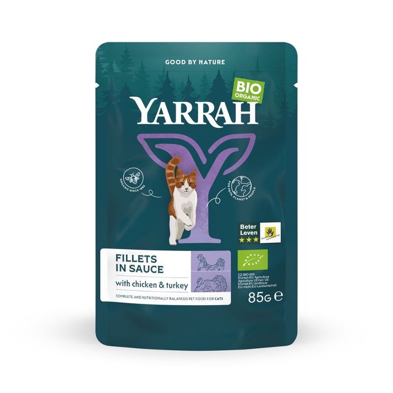 Yarrah Organic Petfood Yarrah Cat Organic Fillets with Turkey in gravy - Produktbild